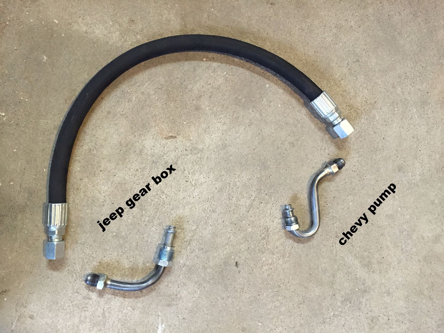YJ 350 swap power steering lines | Jeep Wrangler Forum