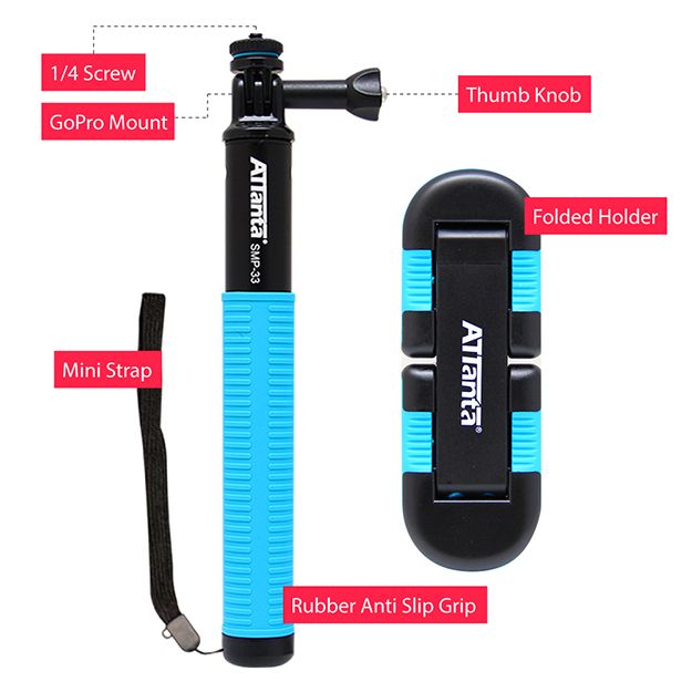 Attanta Tongsis Monopod Titanium Smp 33 For Gopro Xiaomi attanta tongsis monopod titanium smp 33 for gopro xiaomi