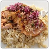Sesame-crusted Teriyaki Salmon Sesame-crusted Teriyaki Salmon