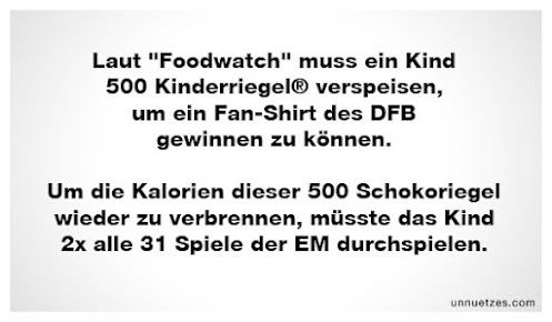500 Kinderriegel für ein DFB Fan Shirt