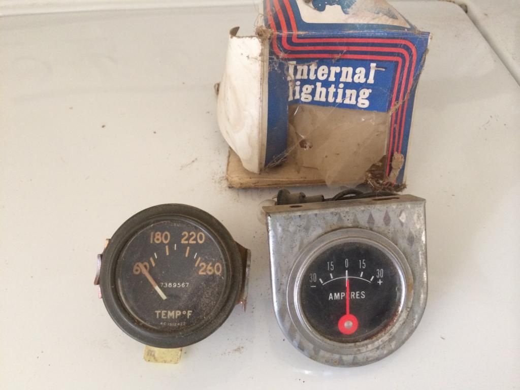 Two vintage gauges one new, one used AC The H.A.M.B.