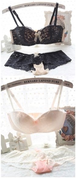 Classy Lace Bra Set (Black, White - 70B, 75B, 80B)-Classy Lace Bra Set (Black, White - 70B, 75B, 80B)