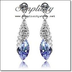 Elegant Twist Drop Dangle Crystal Earrings (Light Emerald Green, Lime Yellow, Fuchsia Pink, Aquamarine Blue, Light Siam Red, Capri Blue, Crystal Clear, Light Amethyst Purple, Violet Purple)-Elegant Twist Drop Dangle Crystal Earrings (Light Emerald Green, Lime Yellow, Fuchsia Pink, Aquamarine Blue, Light Siam Red, Capri Blue, Crystal Clear, Light Amethyst Purple, Violet Purple)